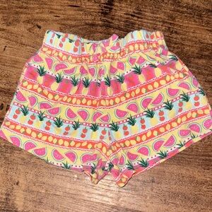 Colorful Fruit Print Shorts size 4t